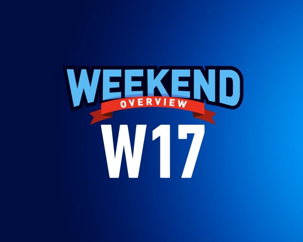 Weekend Overview W17