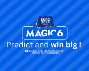 'Magic6' title on blue background with subtitle 'Predict and Win Big'