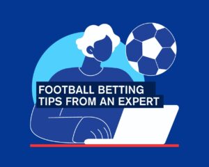 'Football Betting Tips from an Expert' title on blue background.